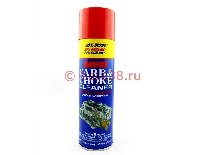 Очиститель карбюратора (аэрозоль) "ABRO" +20% 340 г (США) 12шт/упак